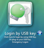 Rohos Logon Key. Vista ready. 2-factor authentication credential provider.