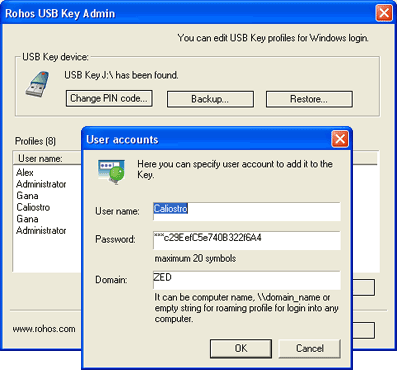 USB Token Admin