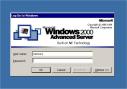 Windows 2000 окно для входа, login dialog